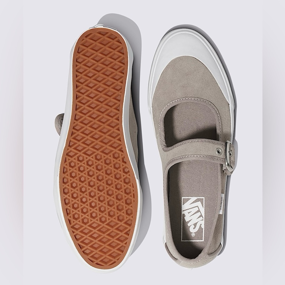 NEW VANS Mary Jane Suede Shoe In Color: Atmosphere Grey M-6.5 W-8